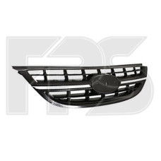 Решетка радиатора для Kia Cerato '04-06 черная/хром, с местом под логотип (FPS)