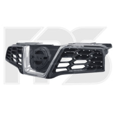 Решетка радиатора для Nissan Qashqai '10-14 с хром накладкой (FPS)