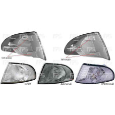 Указатель поворота Audi A4 '95-99 правый, белый (DEPO)