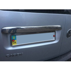Volkswagen Caddy 2004-2015 Накладка над номером (2 дверн) (с надписью)