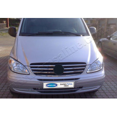 Mercedes Vito W639 (2003-2010) Накладки на решетку радиатора 7шт