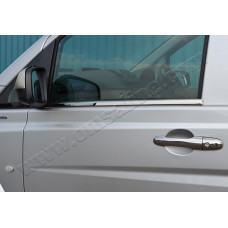 Mercedes Vito W639 (2003-) Молдинги стекол нижние 2шт