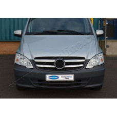Mercedes Vito W639 FL (2010-) Накладки на решетку радиатора 4шт - широкие