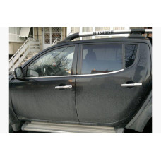 Mitsubishi L200 (2007-) Молдинги стекол нижние 4шт