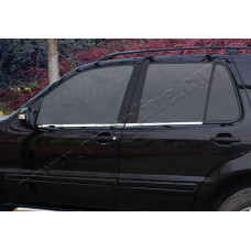 Mitsubishi Lancer (2007-) Молдинги стекол нижние 4шт