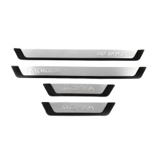 Opel Mokka (2012-2020) Накладки на пороги (4 шт, нерж)