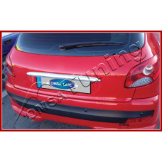 Peugeot 206 (2004-) Накладка над номером на багажник (Abs хром)