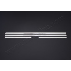 Peugeot 207 (2006-2012) Молдинги стекол нижние 4шт