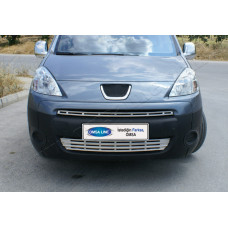 Peugeot Partner (2008-2011) Накладки на решетку радиатора 2шт