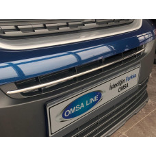 Peugeot Partner/Rifter (2019-) Накладка на решетку радиатора (1 шт, нерж)
