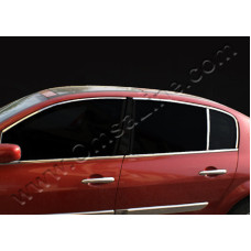Renault Megane SD (2002-2009) Верхняя окантовка стекол 6шт