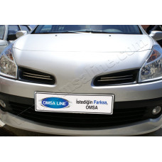 Renault Clio III 5D/3D/SW (2006-2010) Накладки на решетку радиатора 4шт