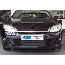 Renault Megane 5D/3D/SW (2009-2013) Накладкa на решетку радиатора 1шт