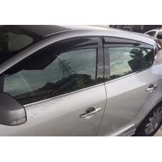 Renault Megane 5D (2010-) Молдинги стекол нижние 6шт