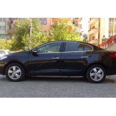Renault Fluence (2010-) Молдинги стекол нижние 4шт