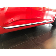 Renault Clio V (2019-) Накладки на дверной молдинг (нерж)