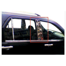 Honda CR-V 2001-2006 Накладки дверных стоек (6 шт, нерж.)