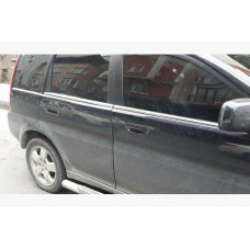 Honda HR-V 1998-2006 Нижние молдинги стекол (4 шт, нерж)