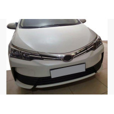 Toyota Corolla 2013-2019 Накладки на решетку радиатора (2017-2019, нерж.)