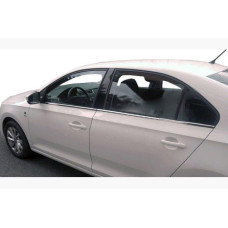 Seat Toledo 2012- Нижние молдинги стекол (4 шт, нерж)