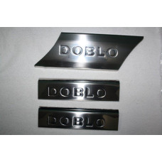 Fiat Doblo 2001-/2005-/ Накладки на порожки 3шт