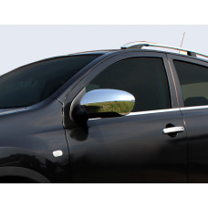 Nissan Qashqai 2010-2013 Накладки на зеркала (пластик) 2шт