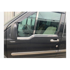 Ford Connect 2002-2006 Нижние молдинги стекол (2 шт, нерж.)