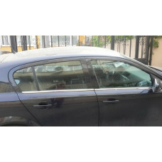 Opel Astra H Hb 2004- Молдинги стекол нижние 4шт
