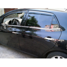 Toyota Auris 2007-2012 Молдинги стекол нижние 4шт