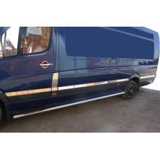 Mercedes Sprinter W906/VW Crafter 2006- Молдинги дверей Коротк база 12шт