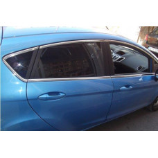 Ford Fiesta 2008-2017 Молдинги стекол верхние 8шт