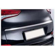 Hyundai Tucson TL 2016-2021 Накладка над номером (верхняя, узкая, нерж)