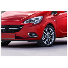 Opel Corsa E 2015- Накладки на противотуманки (2 шт, нерж)