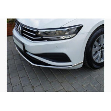 Volkswagen Passat B8 2019- Накладки на передний бампер (3 шт, нерж)