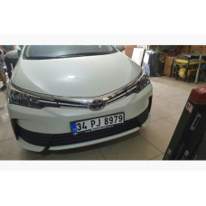 Toyota Corolla 2017- Накладки на решетку радиатора 4шт