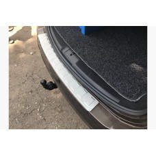Volkswagen Sharan 2010- Накладка на задний бампер (нерж)