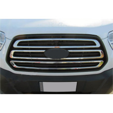 Ford Transit 2014- Накладка на решетку радиатора 3шт