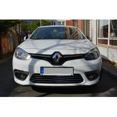 Renault Fluence 2013- Накладки на решетку радиатора (бампер) 4шт
