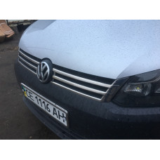 VW Caddy 2010-2014 Накладки на решетку радитора 2шт