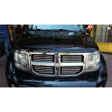 Dodge Nitro 2006-2011 Накладки на решетку радиатора 16шт