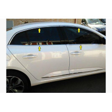 Renault Megane IV 2016- Sedan Окантовка стекол полная 8шт