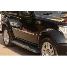 Dodge Nitro 2007- Молдинг дверей (4 шт, нерж.)