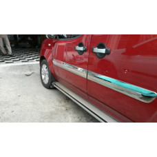 Fiat Doblo 2005-/2010- Молдинги дверей широкий 4шт