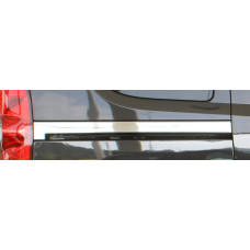 Fiat Doblo 2010-/Opel Combo 2012- Молдинг под сдвижную дверь (нерж.) 2 шт.