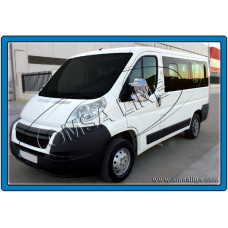 Fiat Ducato/Citroen Jumper/Peugeot Boxer 2006- Накладки на зеркала (пластик) 2шт