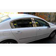 Peugeot 508 2010- Sedan Накладки дверных стоек 6шт