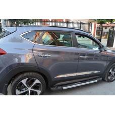 Hyundai Tucson 2015- Молдинги дверные широкие 4шт