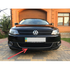 VW Jetta 2011-2014 Улыбка на передний бампер U (нерж)