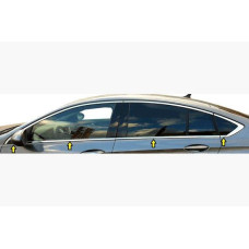 Opel Insignia 2017- Нижние молдинги стекол (8 шт, нерж)
