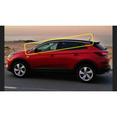 Opel Grandland X 2016- Верхние молдинги стекол (8 шт, нерж)